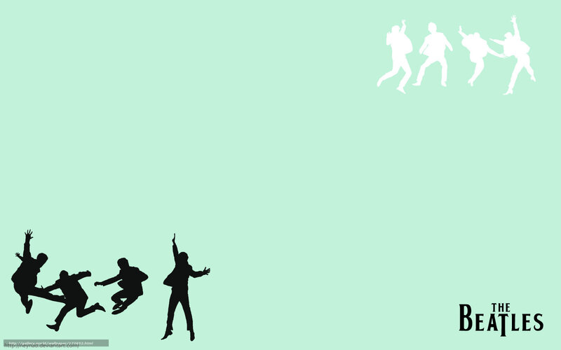 The Beatles silhouette art