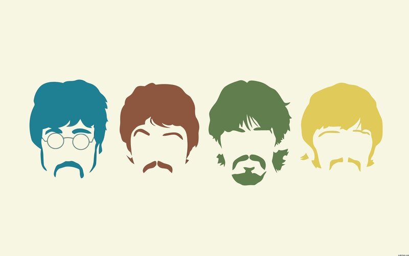 The Beatles silhouettes