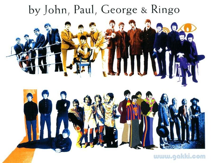 The Beatles through the years
