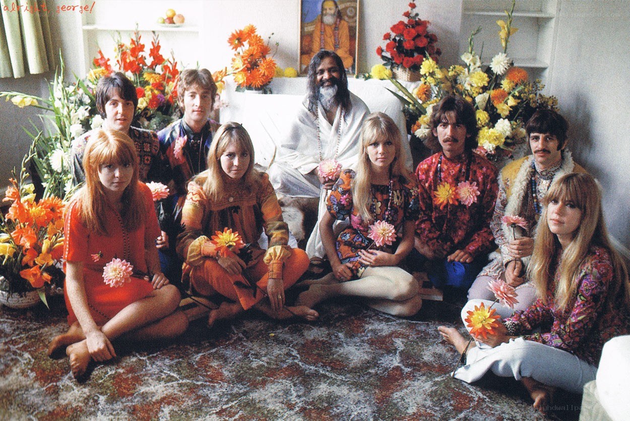 The Beatles with Maharishi