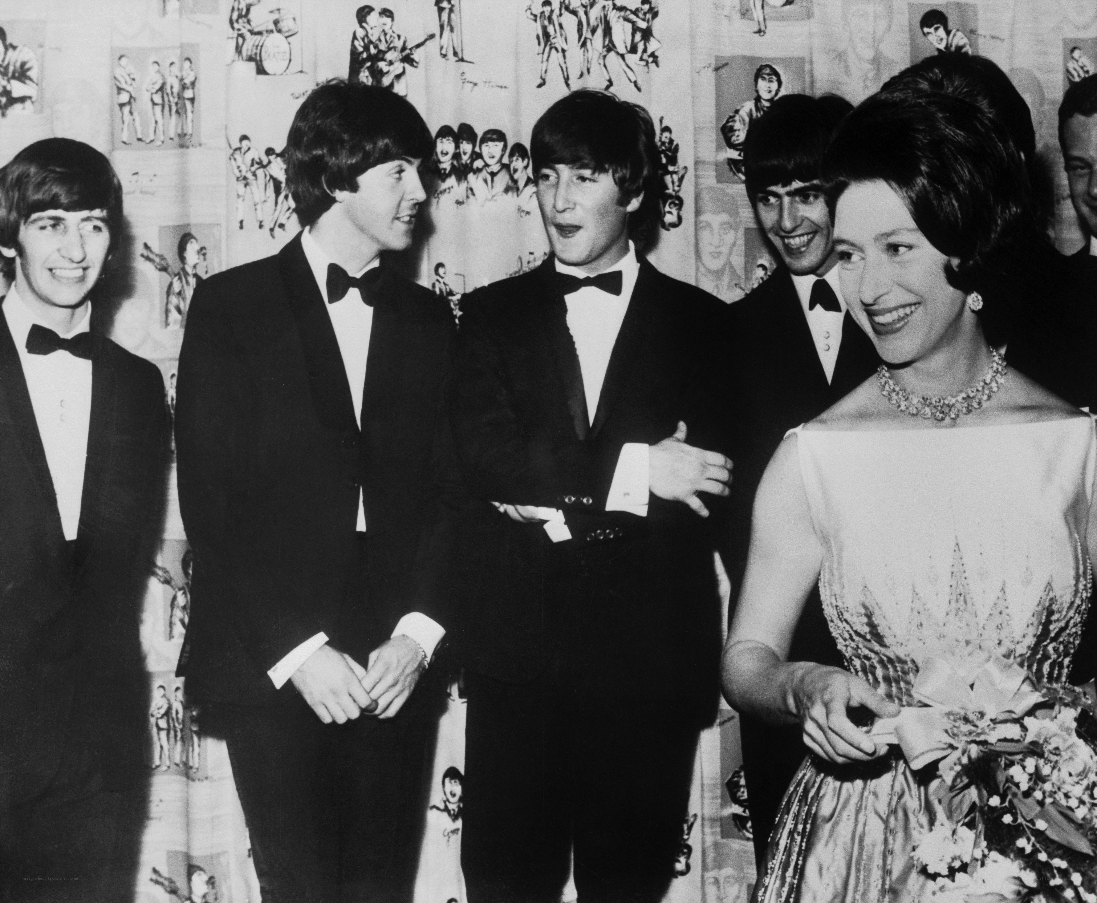 The Beatles with Queen Elizabeth II