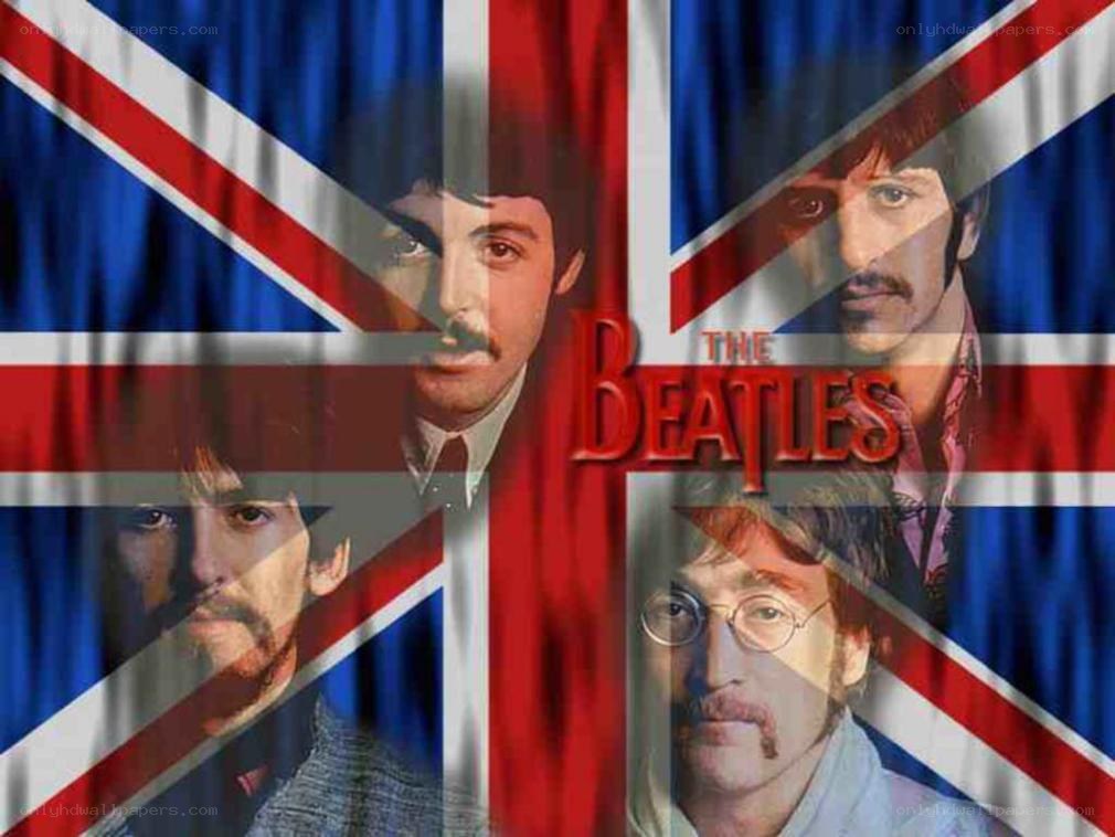 The Beatles with Union Jack