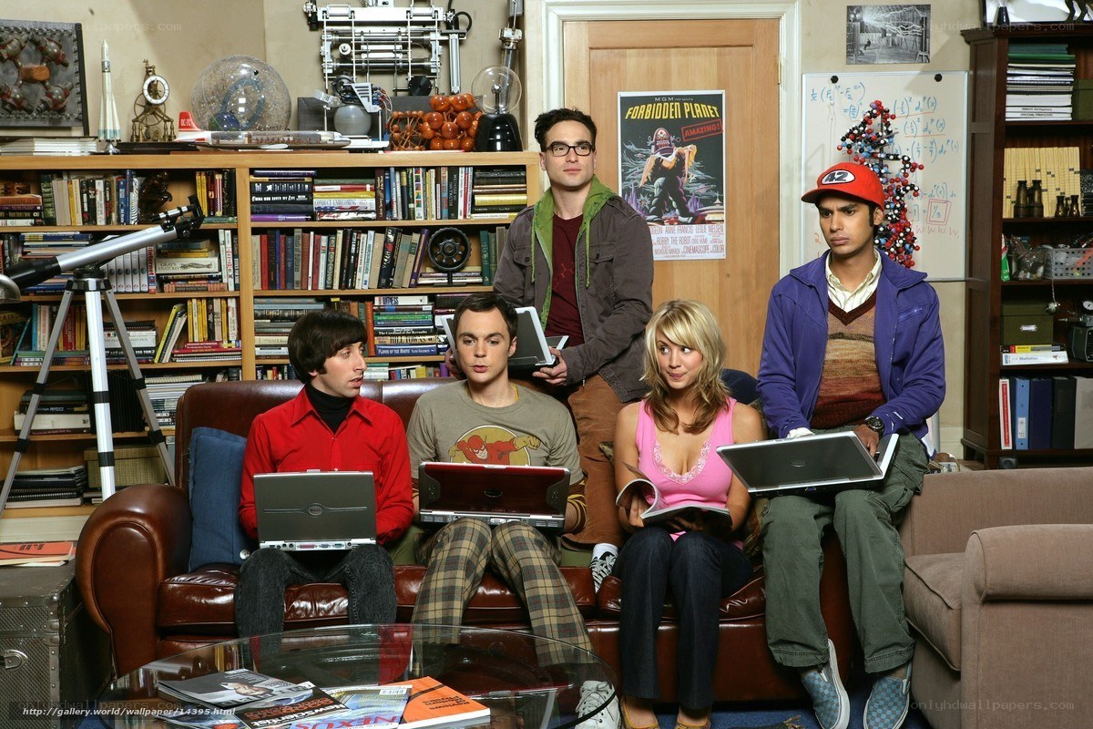 The Big Bang Theory cast on couch