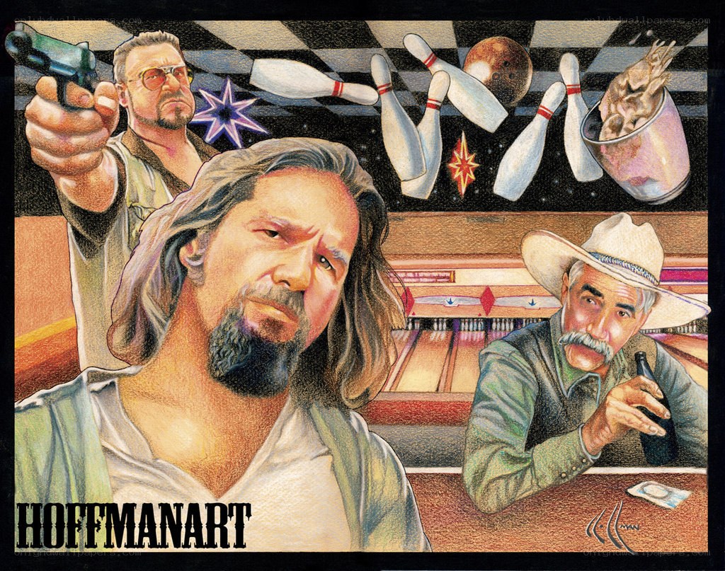 The Big Lebowski art illustration