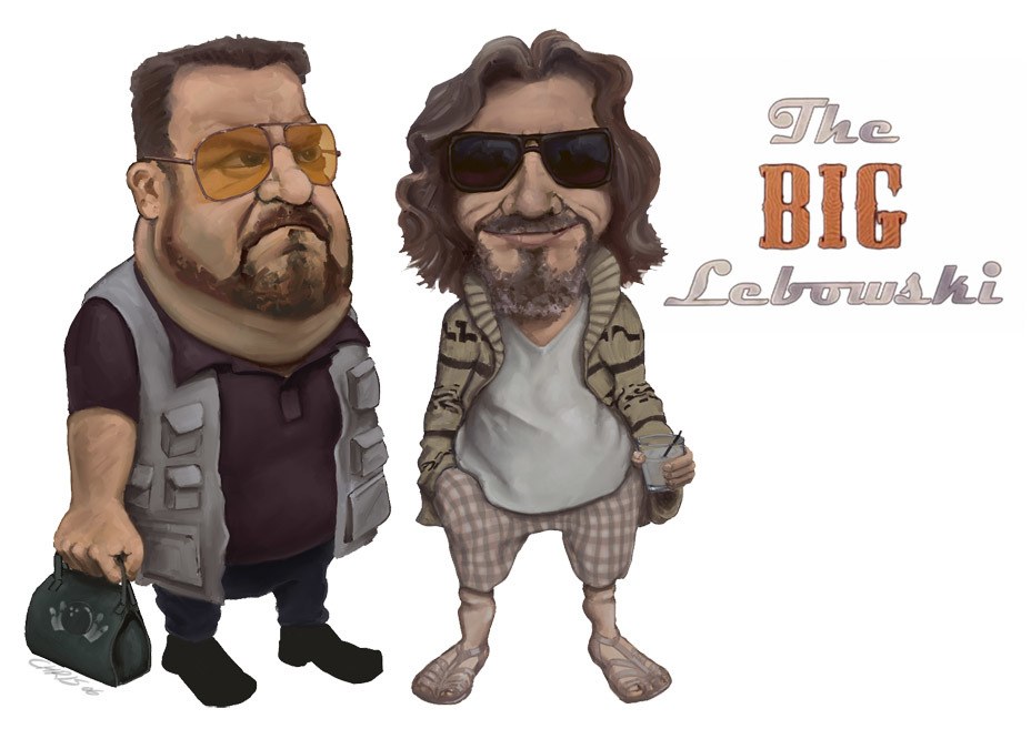 The Big Lebowski caricatures