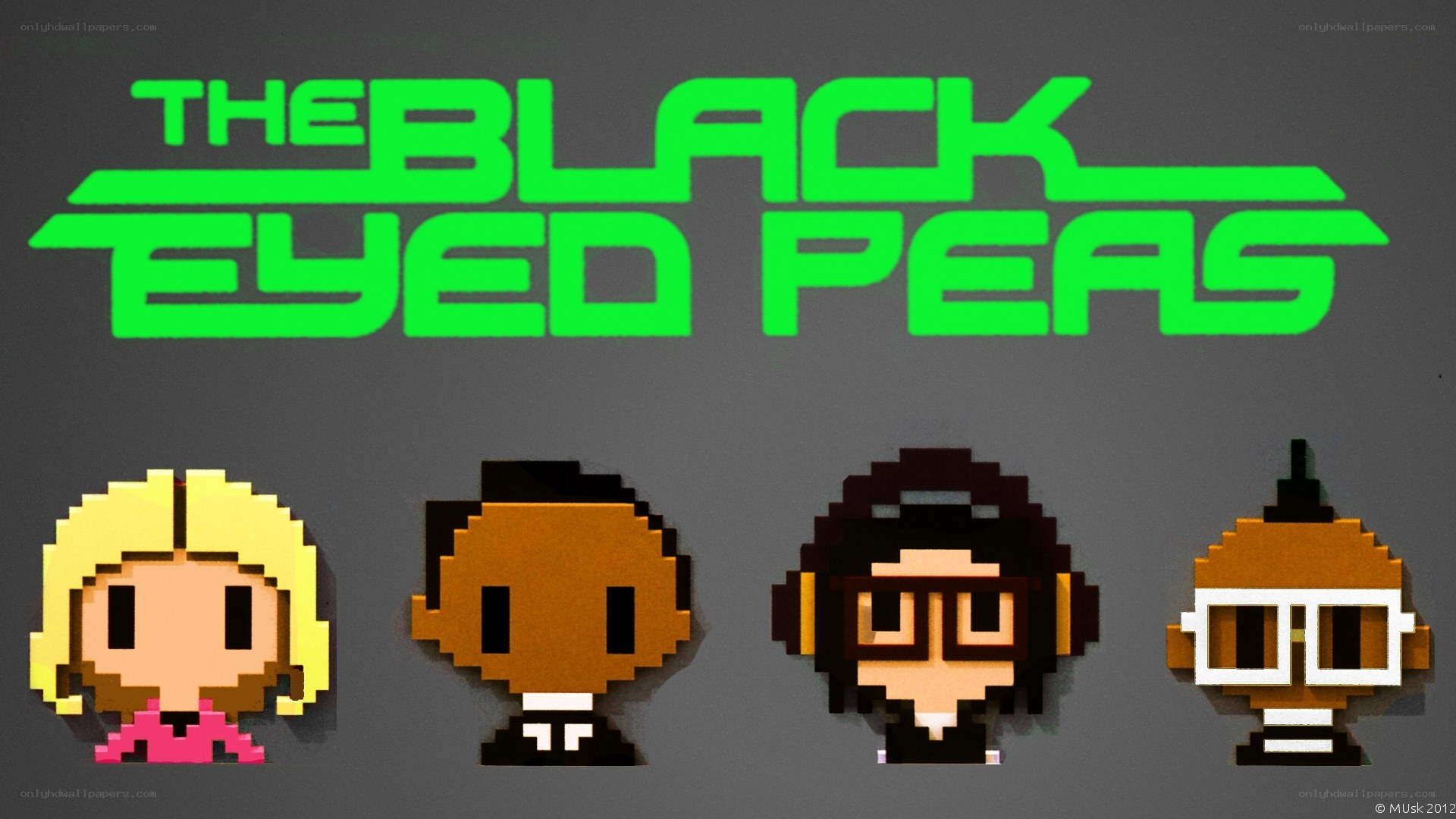 The Black Eyed Peas pixel art