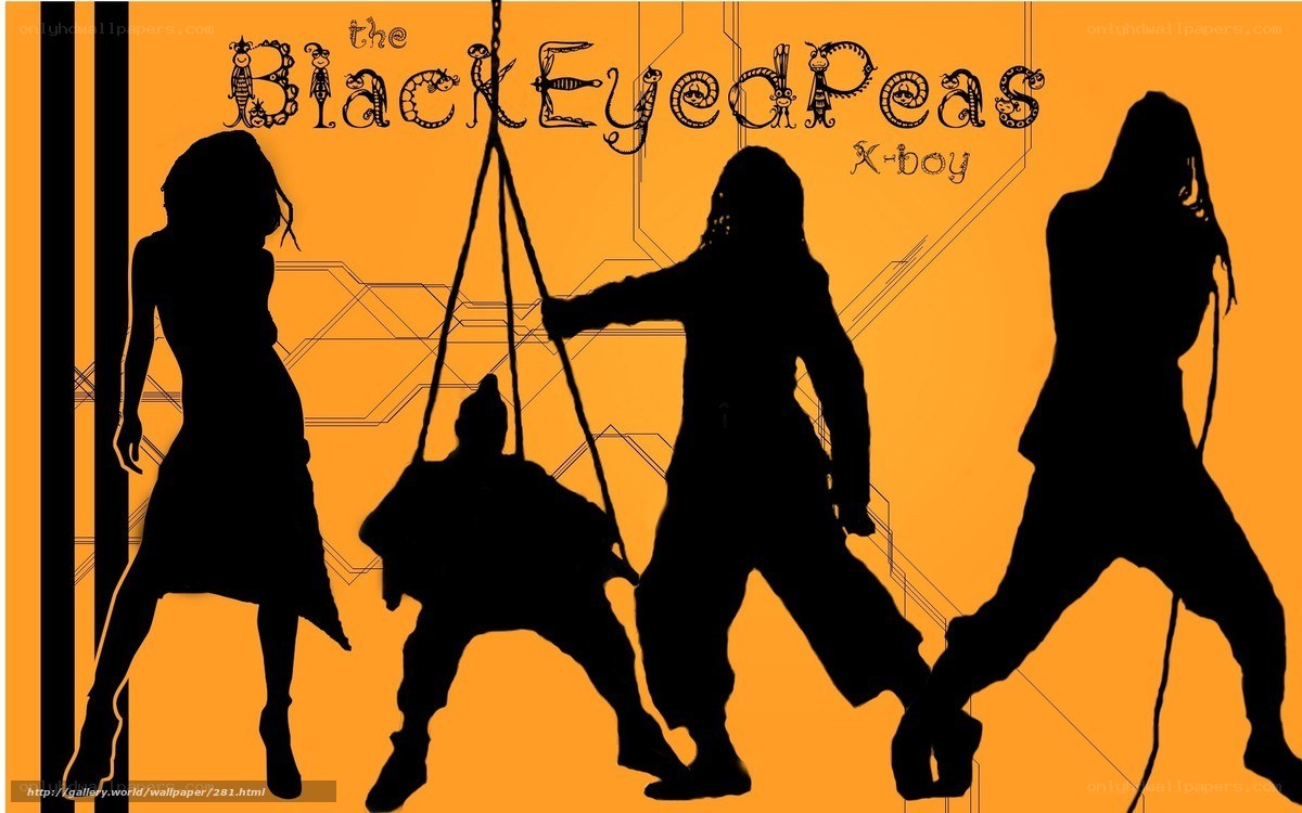 The BlackEyedPeas silhouette art