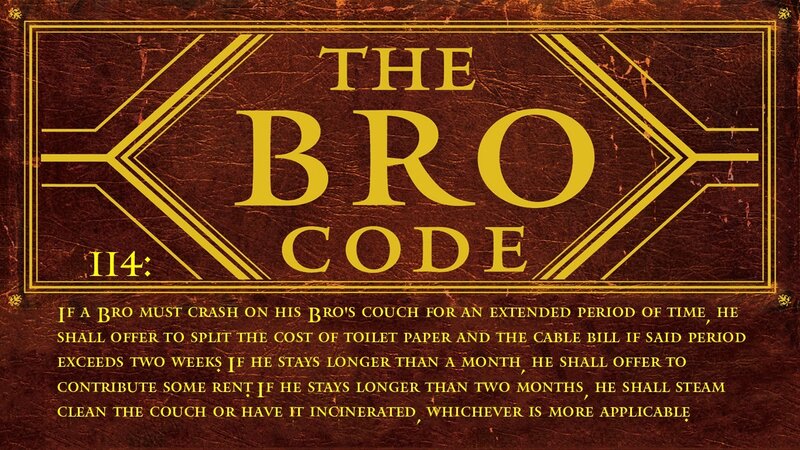 The Bro Code Rule 114
