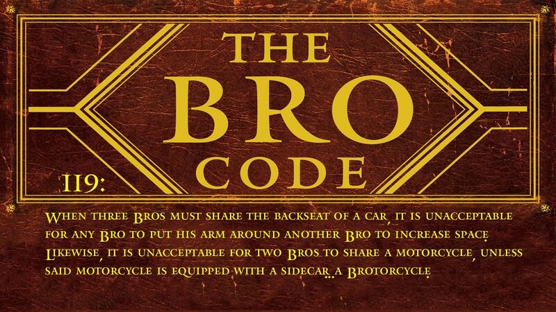 The Bro Code Rule 119
