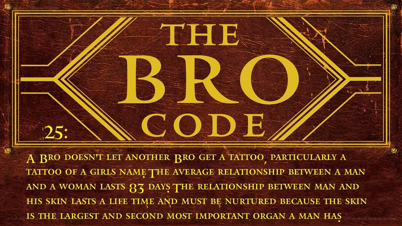 The Bro Code Rule 25