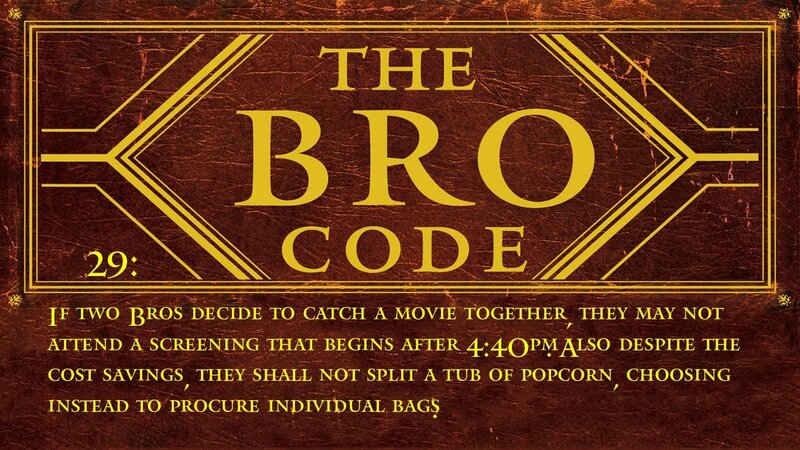 The Bro Code Rule 29