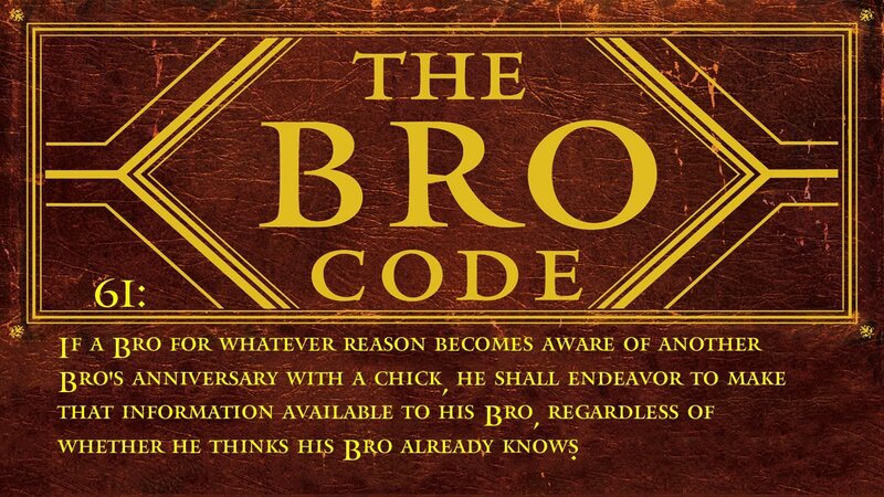 The Bro Code Rule 61