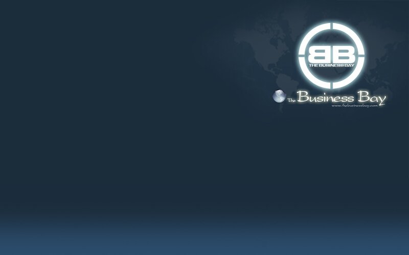 The Business Bay logo on dark background