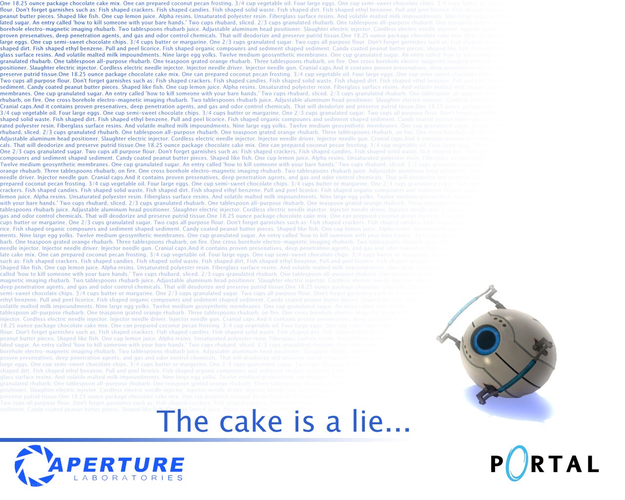 The cake is a lie