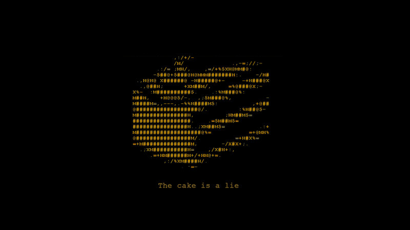 The cake is a lie