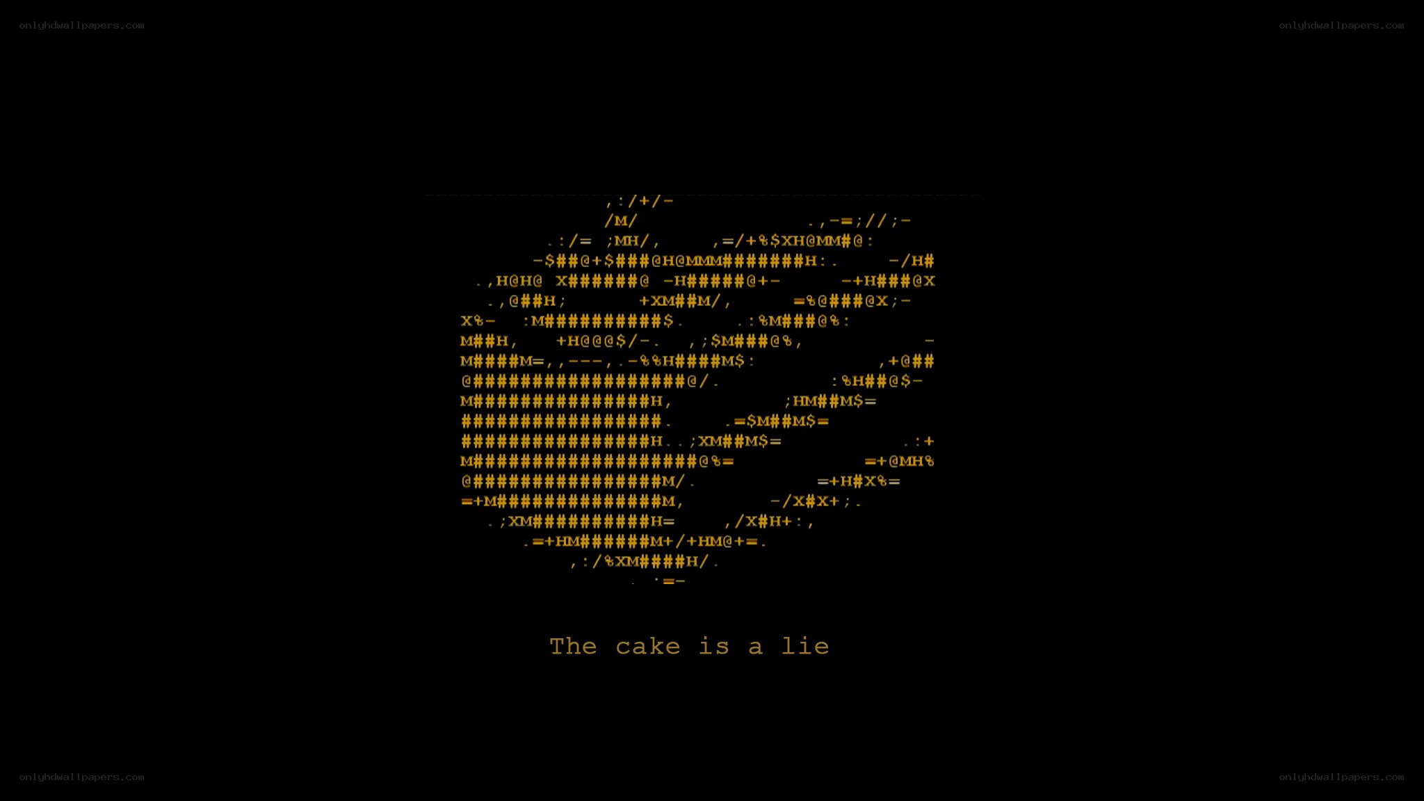 The cake is a lie