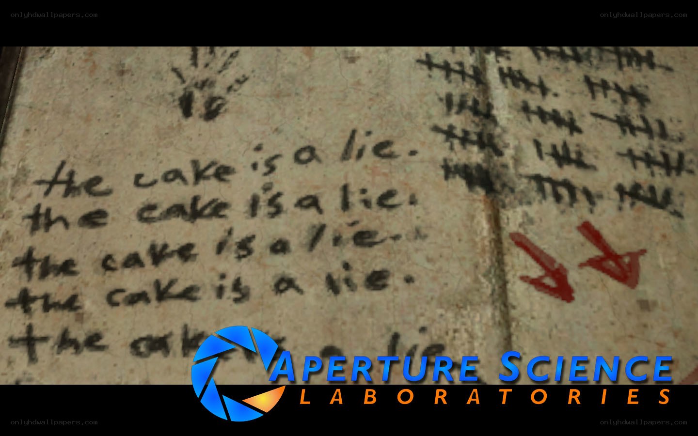 The cake is a lie graffiti