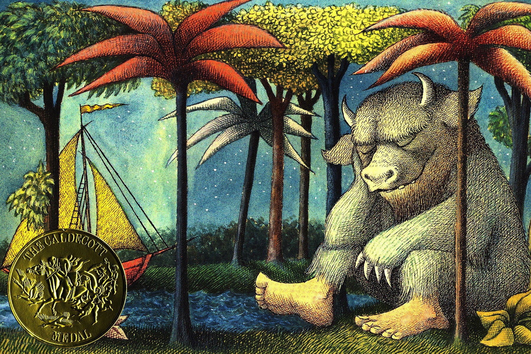 The Caldecott Medal illustration