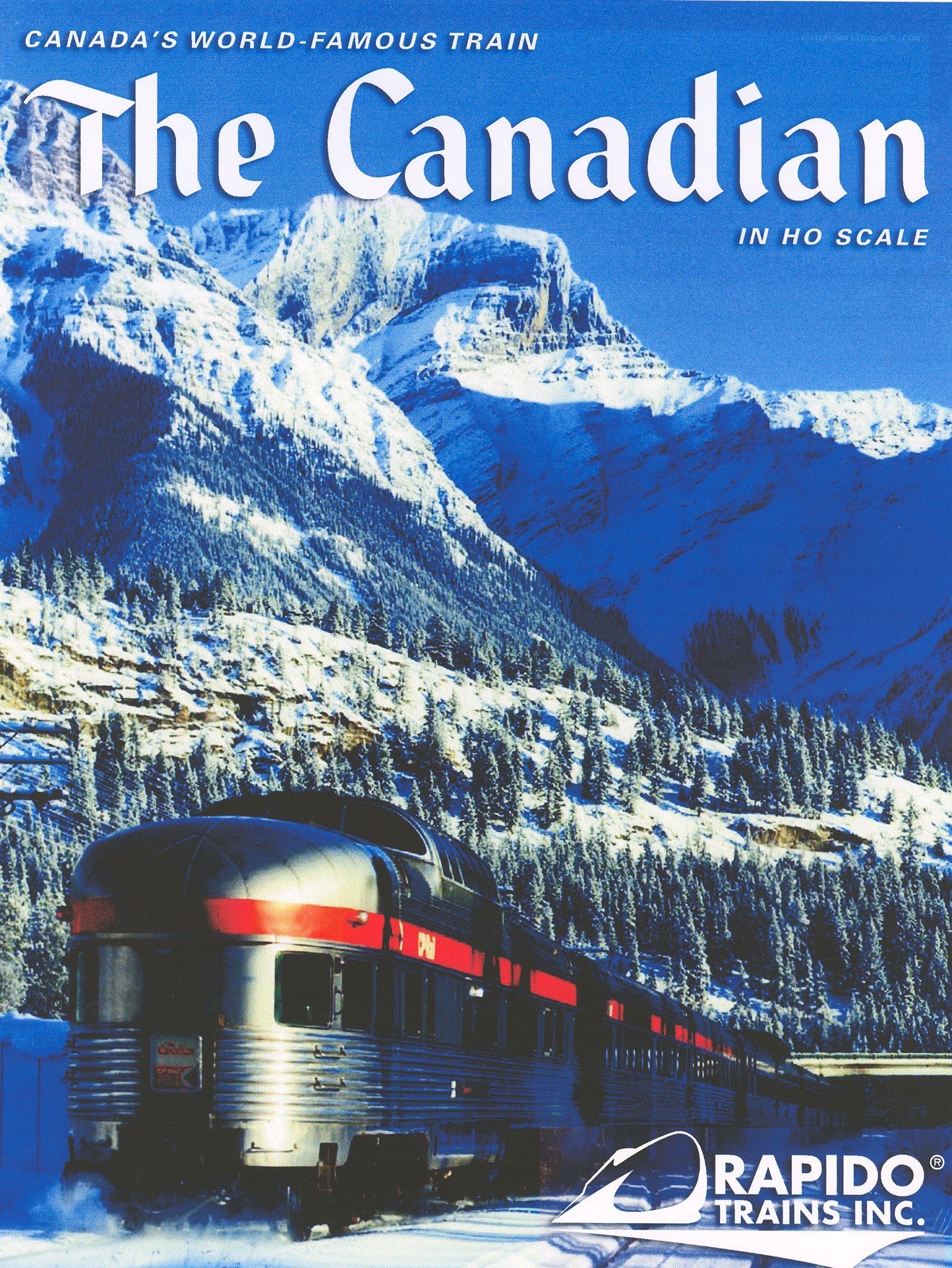 The Canadian train in snow