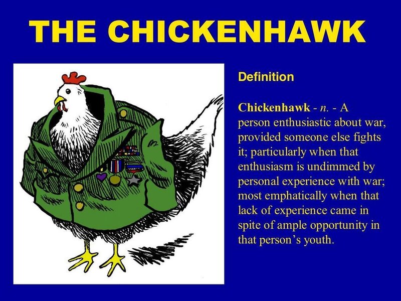 The Chickenhawk Definition
