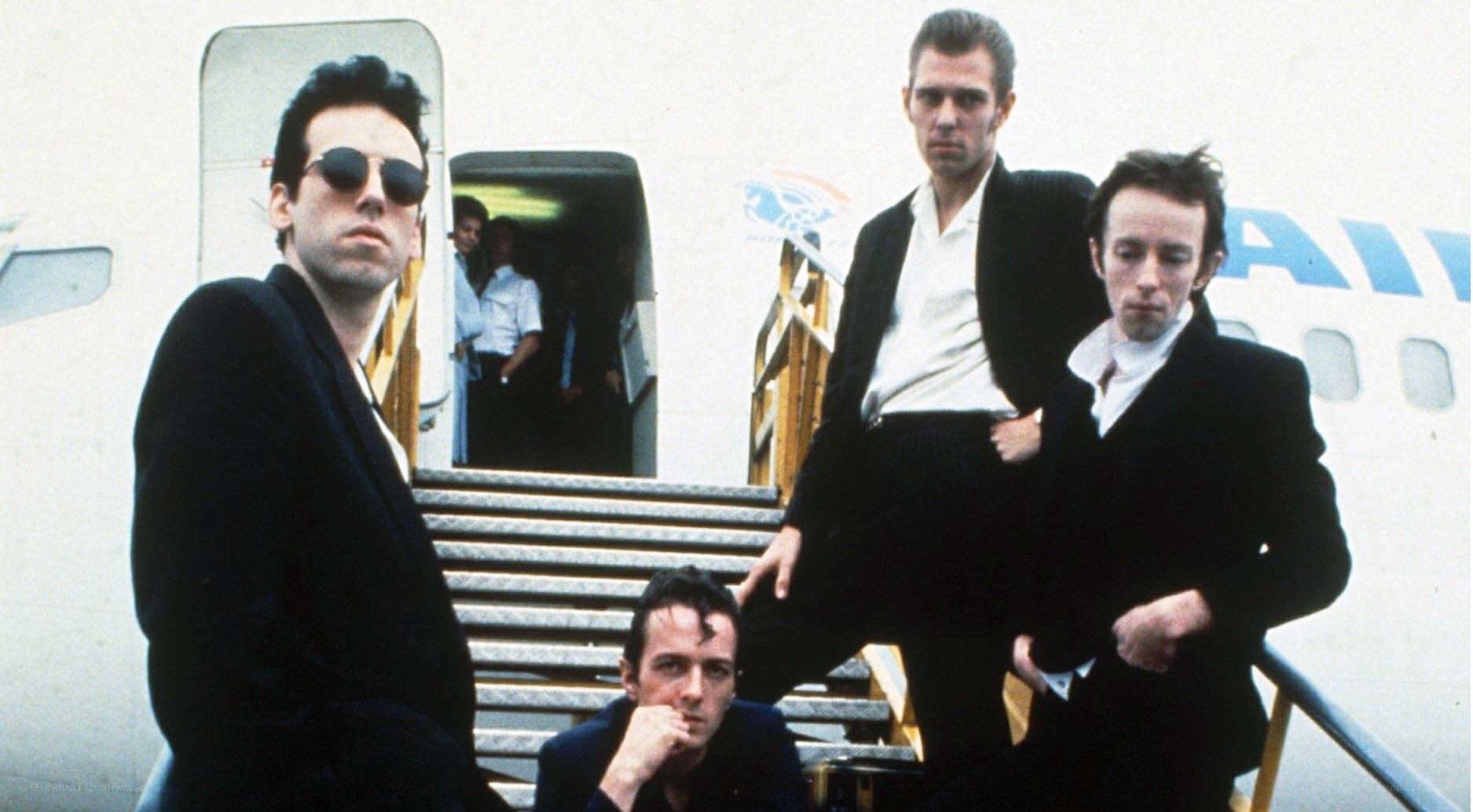 The Clash on an airplane