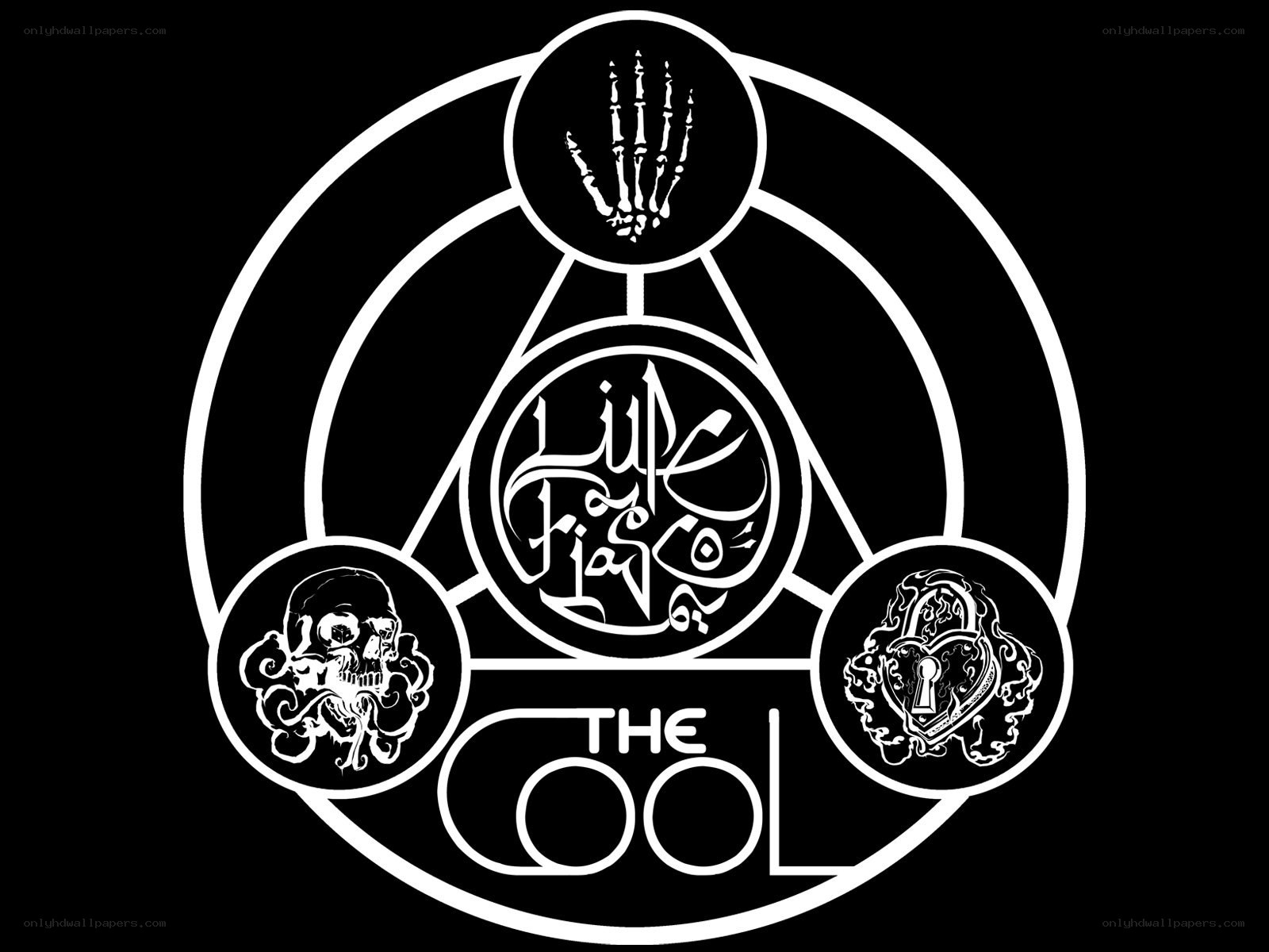 The Cool logo with symbols
