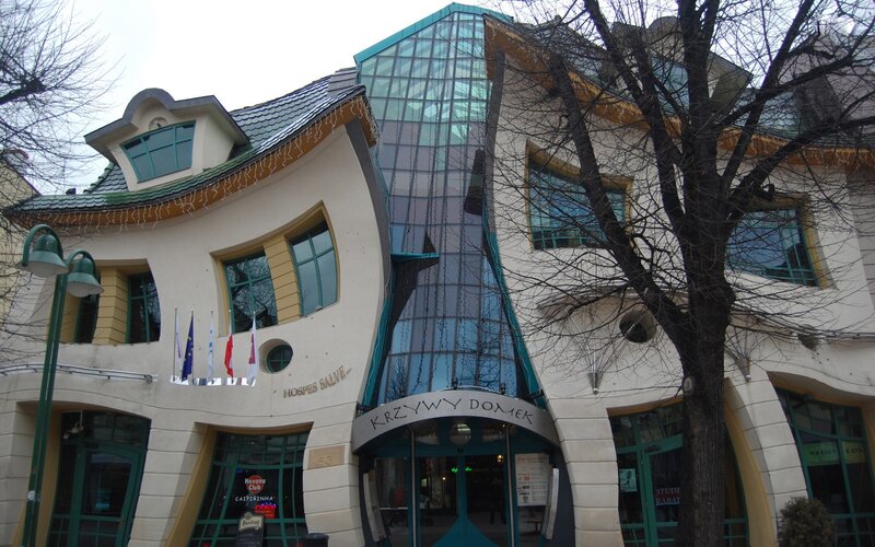 The Crooked House in Poland