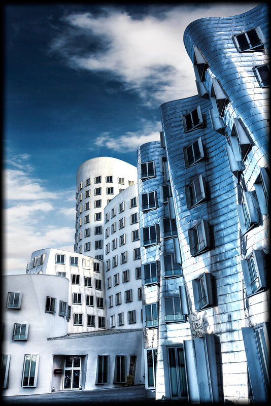 The Dancing House — Blue, Dramatic