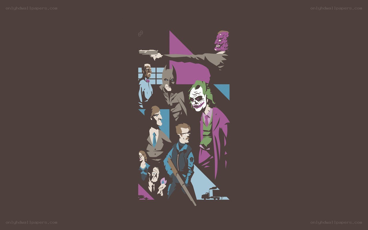 The Dark Knight character collage