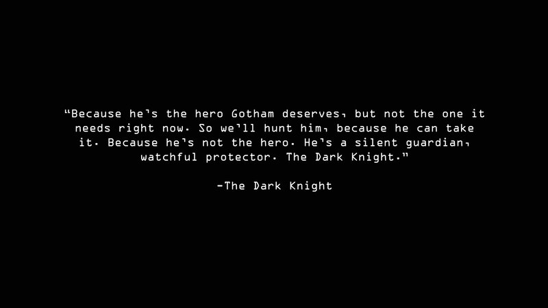 The Dark Knight quote