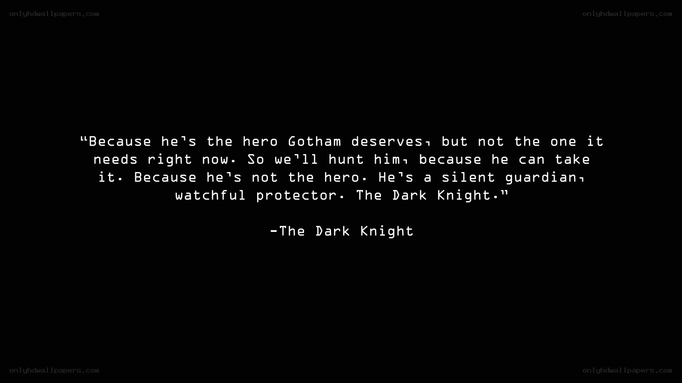 The Dark Knight quote