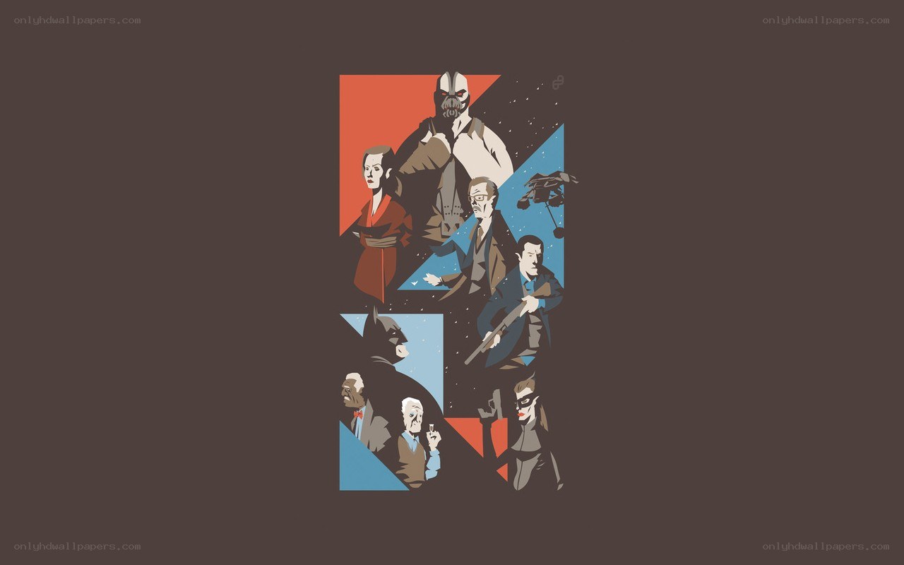 The Dark Knight Rises character collage