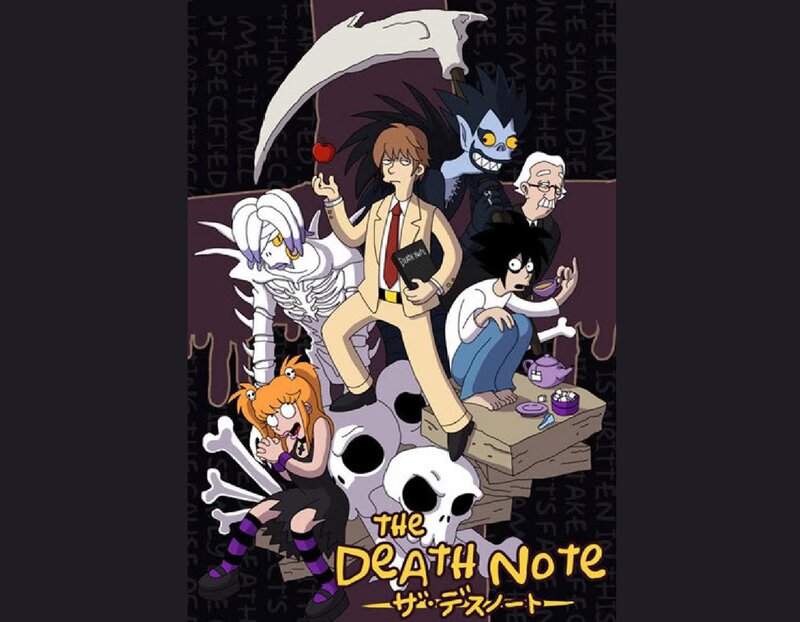The Death Note anime poster