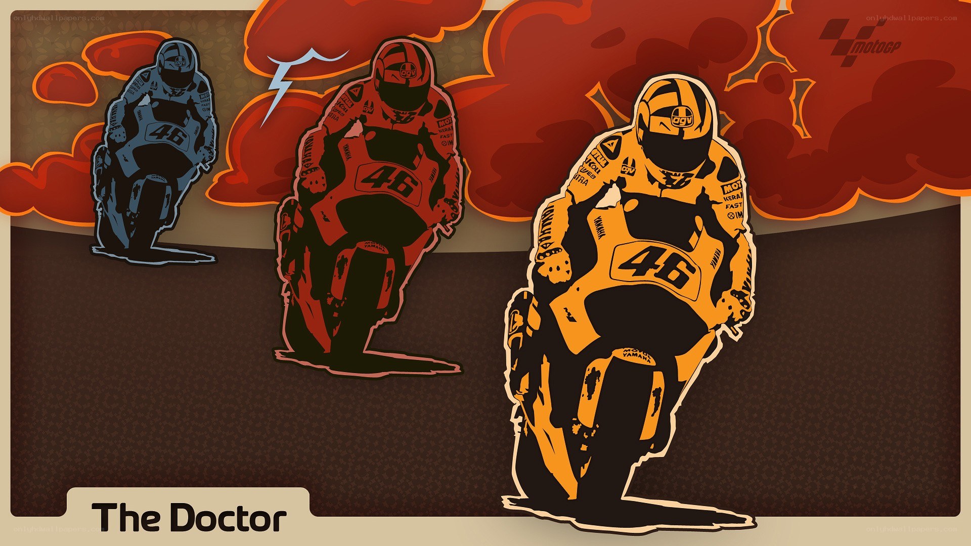The Doctor motorcycle art