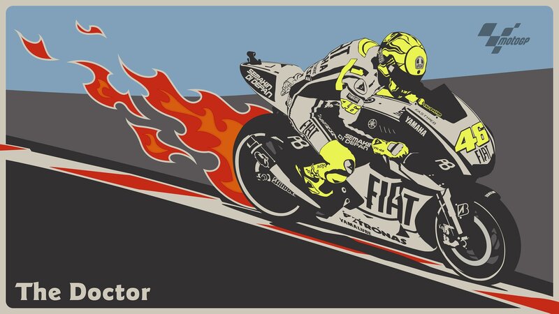 The Doctor on a motorcycle
