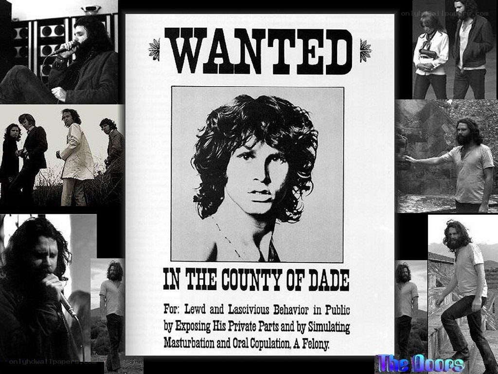 The Doors wanted poster collage