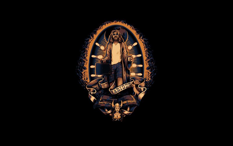The Dude bowling emblem