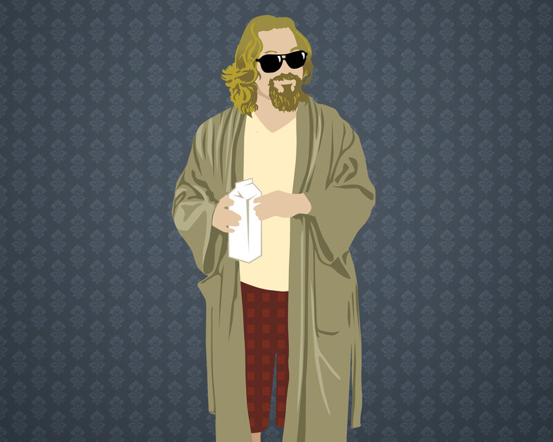 the dude in a robe