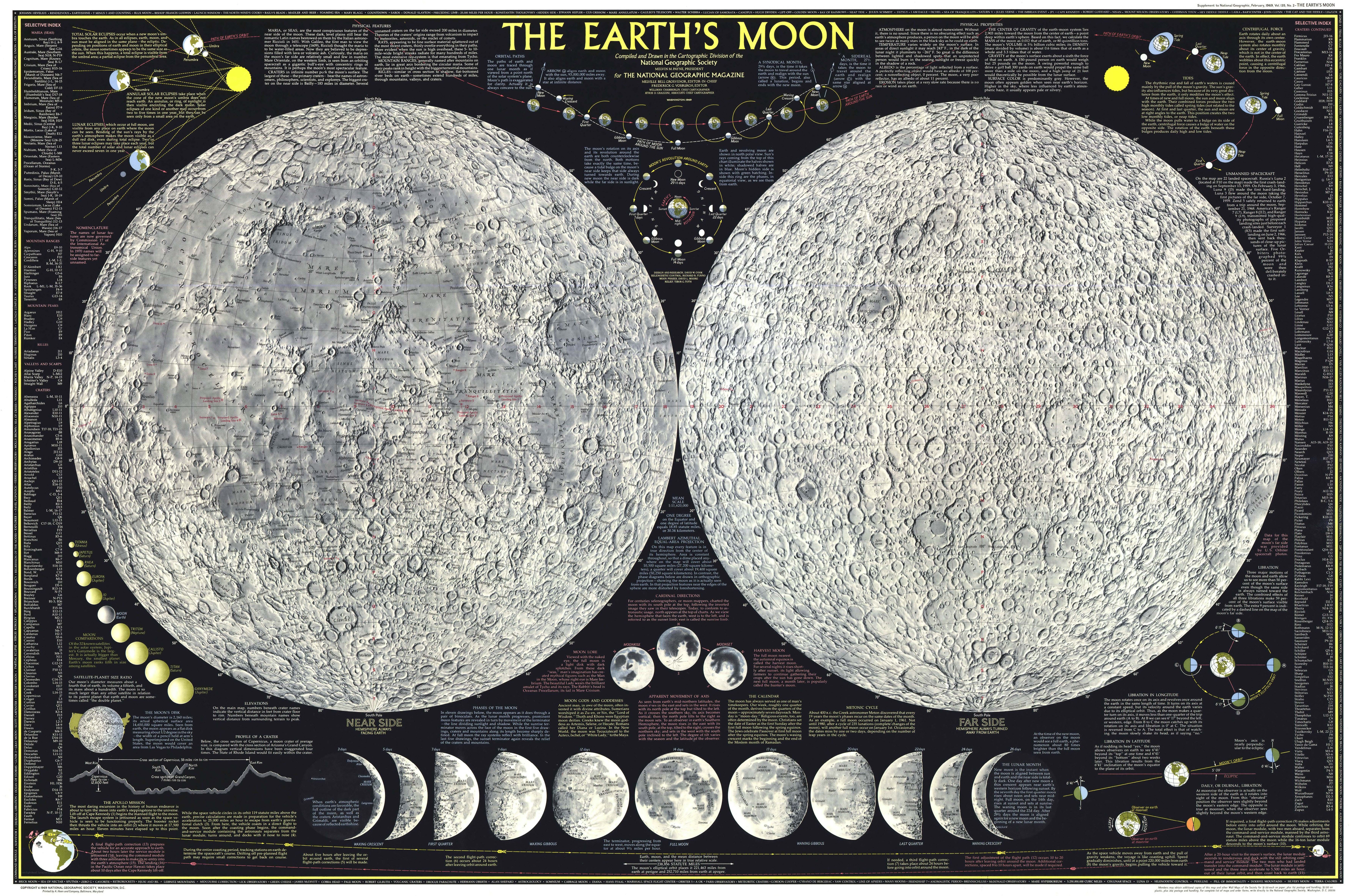 The Earth's Moon Map