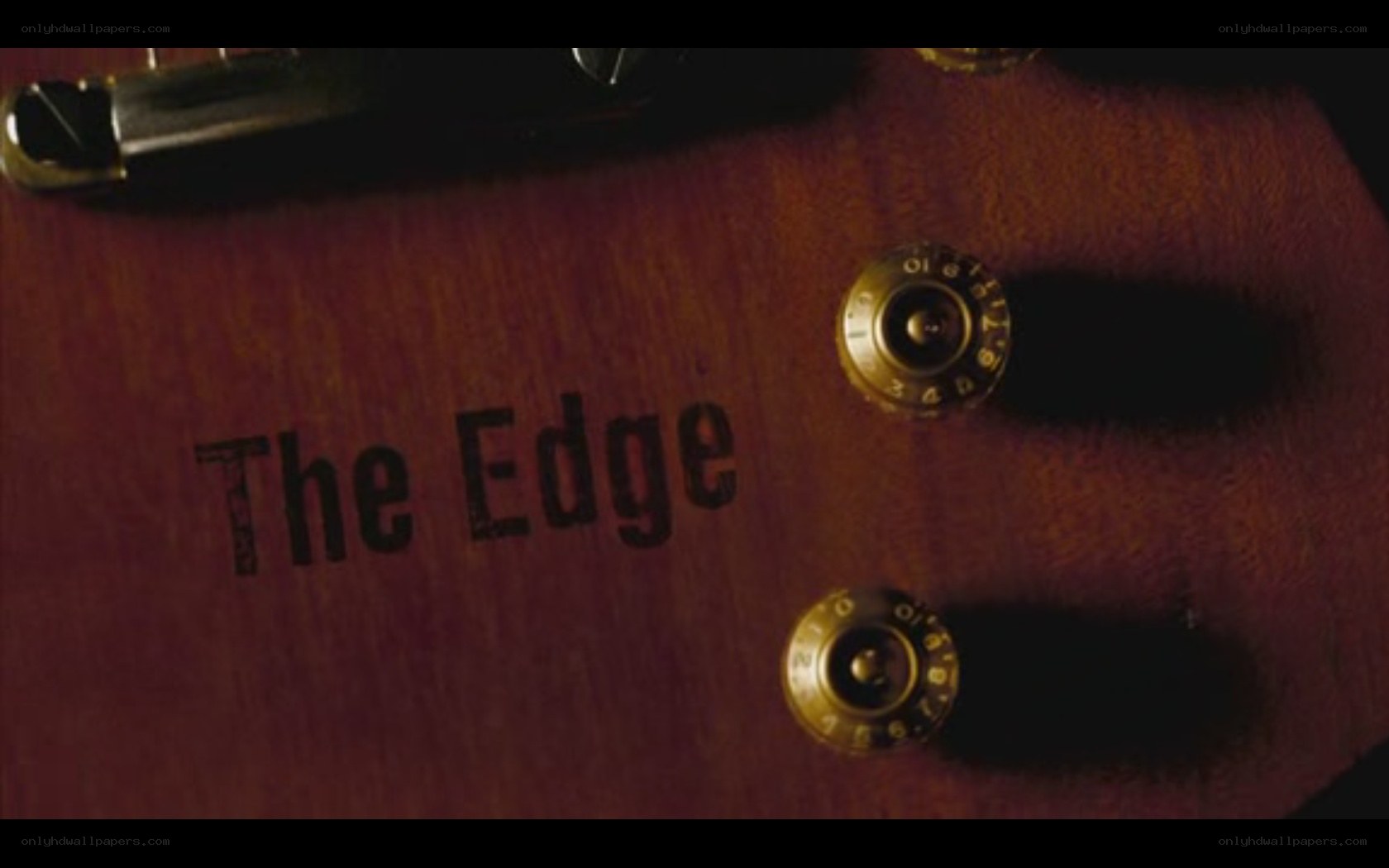 The Edge guitar close-up