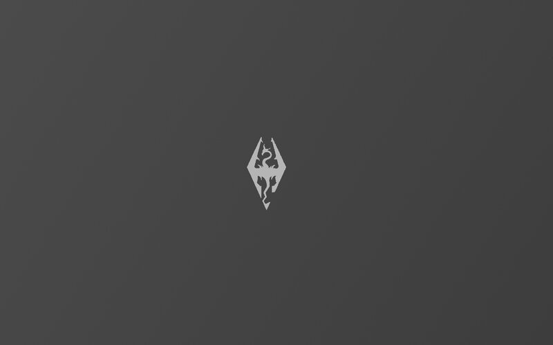 The Elder Scrolls Logo — Gray