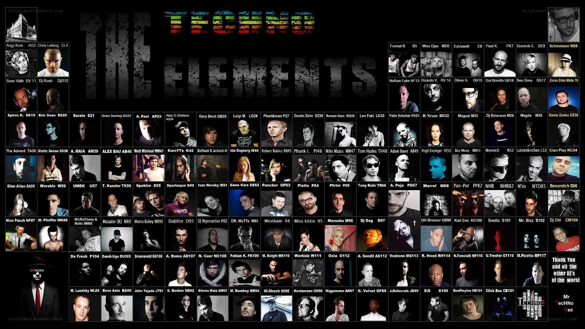 The Elements DJ lineup
