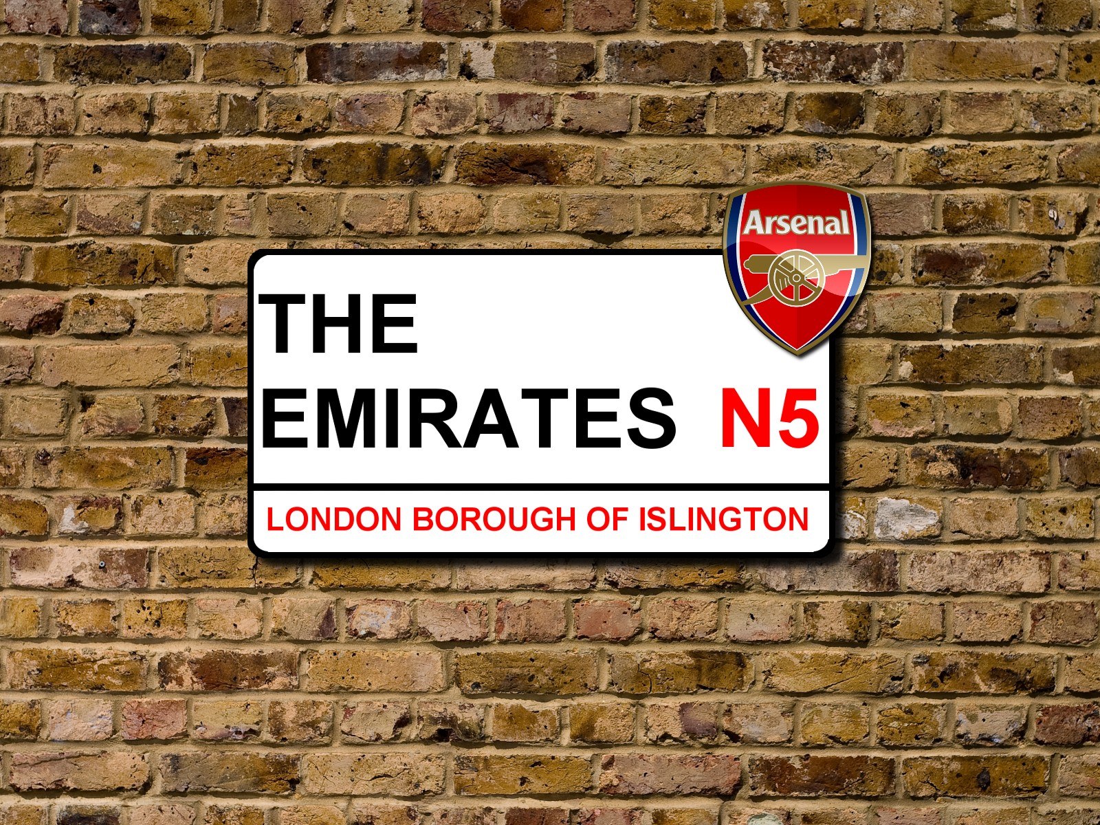 The Emirates street sign