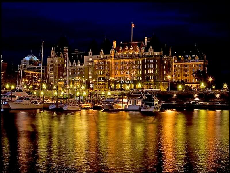The Empress Hotel at Night