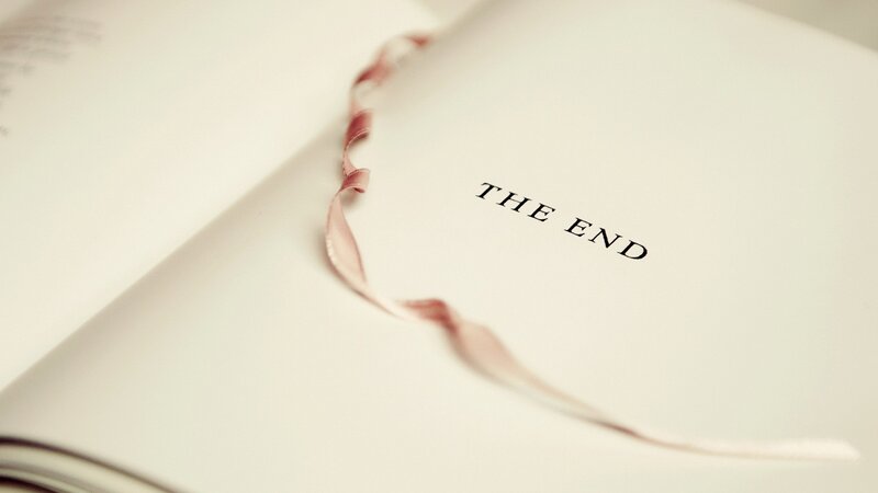 The End page of a book