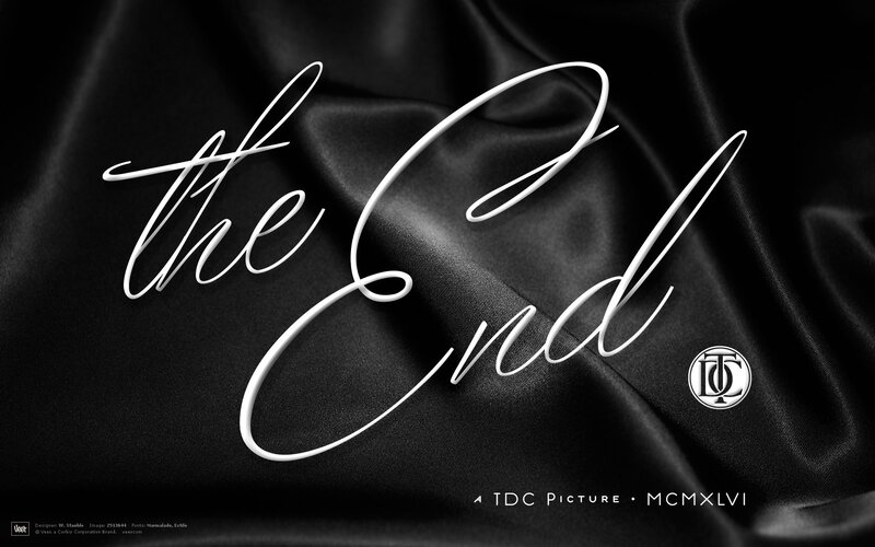 The End title card
