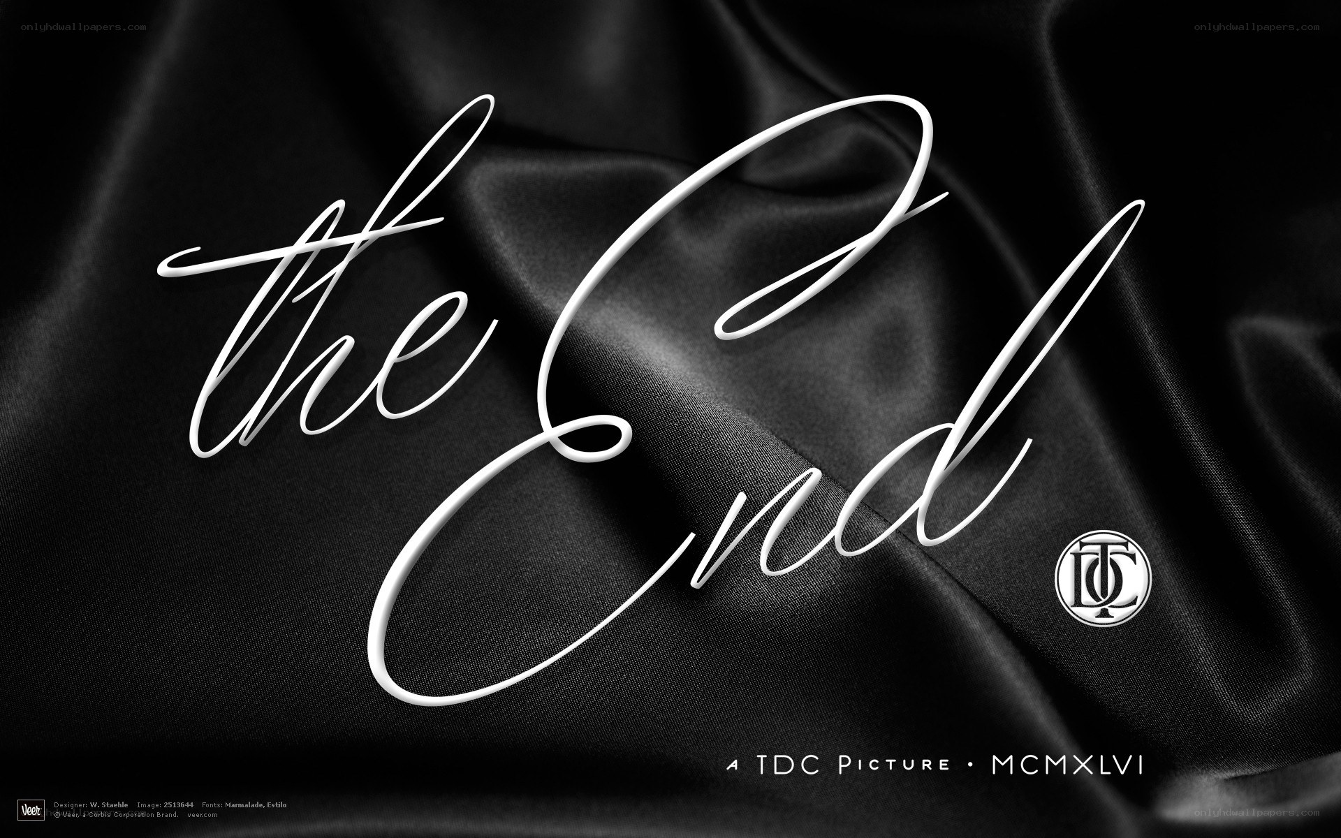 The End title card