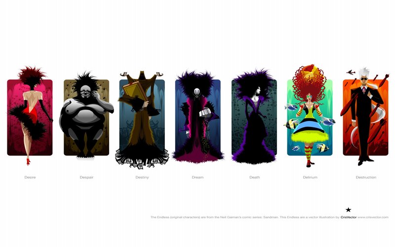 The Endless characters from Sandman