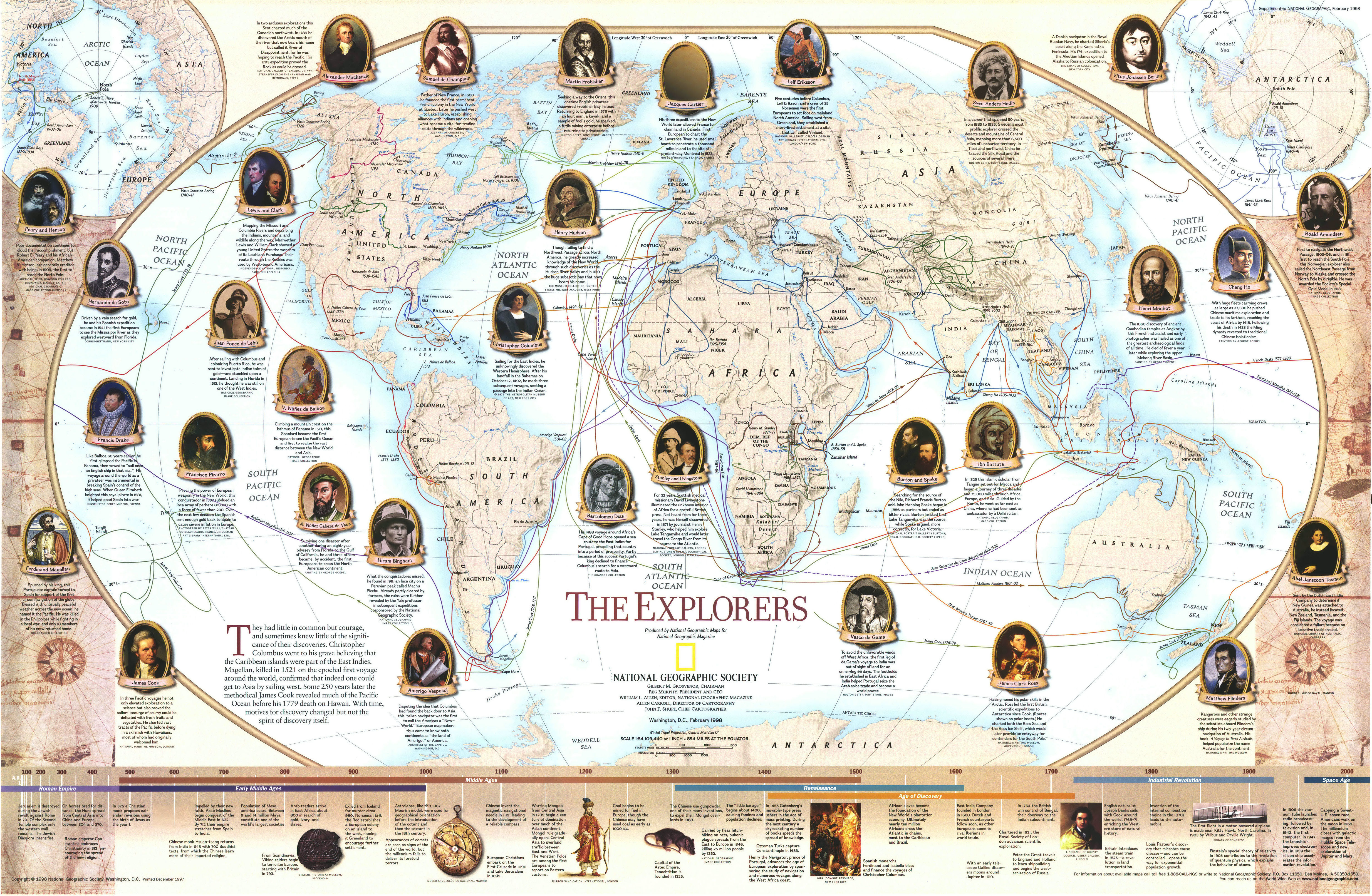 The Explorers map