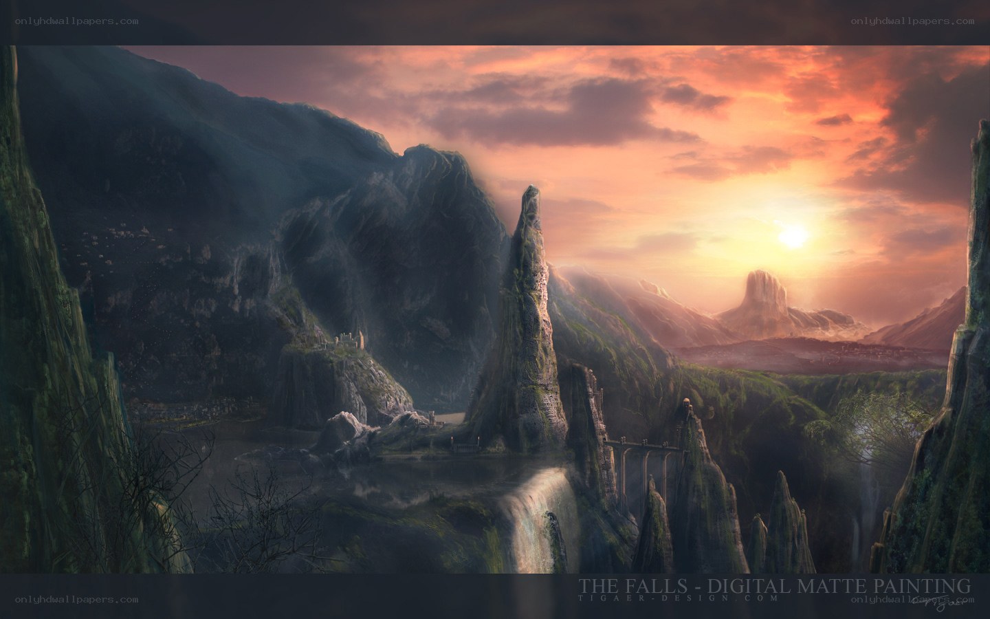The Falls - Digital Matte Painting